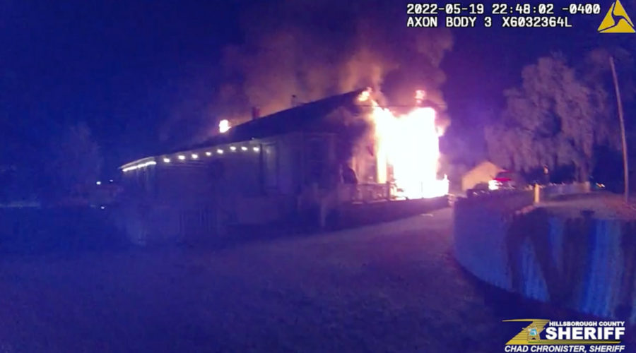 Florida officers describe rescue of child from burning home – they never gave up!